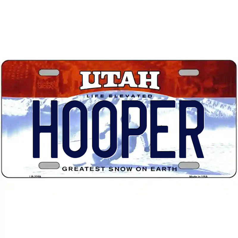 Hooper Utah Metal Sign