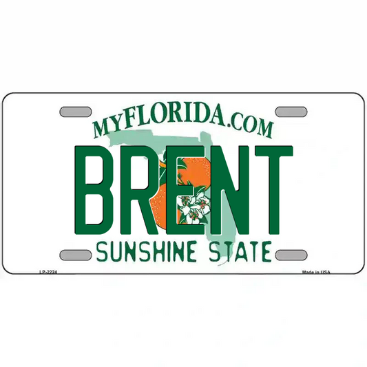 Brent Florida Metal Sign