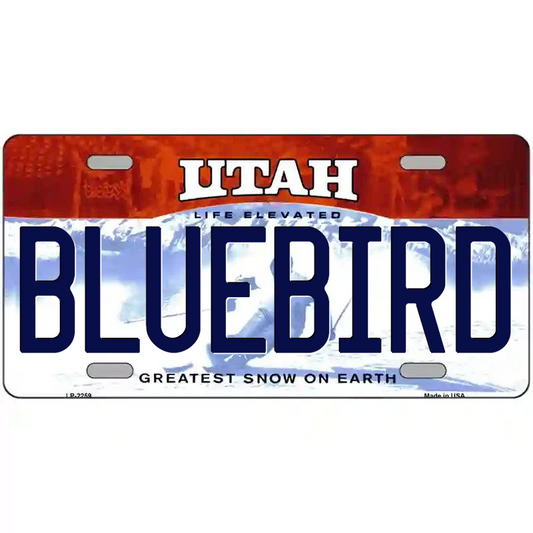 Bluebird Utah Metal Sign