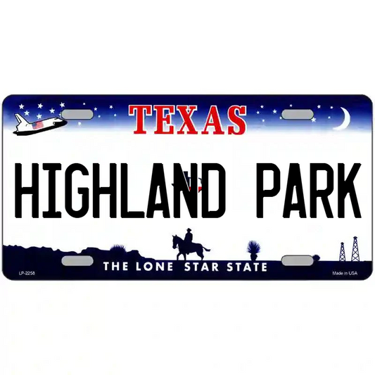 Highland Park Texas Metal Sign