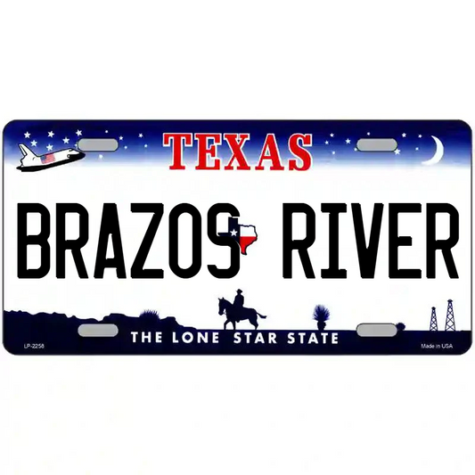 Brazos River Texas Metal Sign