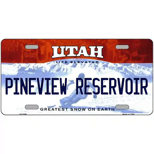 Pineview Reservoir Utah Metal Sign