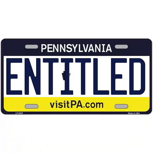 Entitlted Pennsylvania Metal Sign