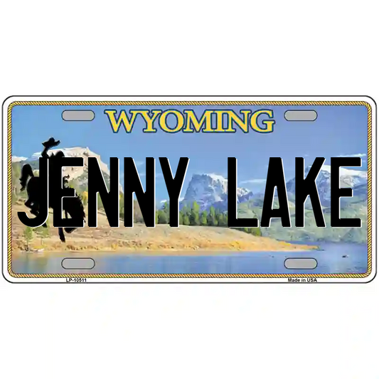Jenny Lake Wyoming Metal Sign