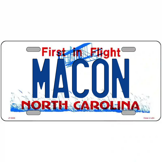 Macon North Carolina Metal Sign