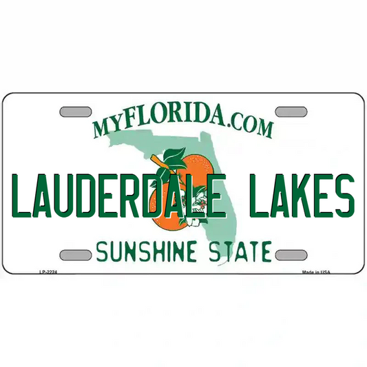 Lauderdale Lakes Florida Metal Sign