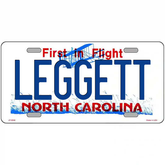 Leggett North Caorlina Metal Sign