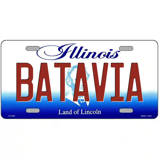Batavia Illinois Metal Sign