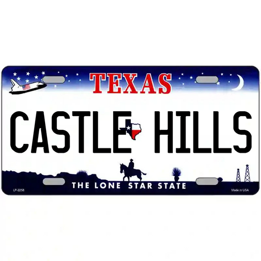 Castle Hills Texas Metal Sign