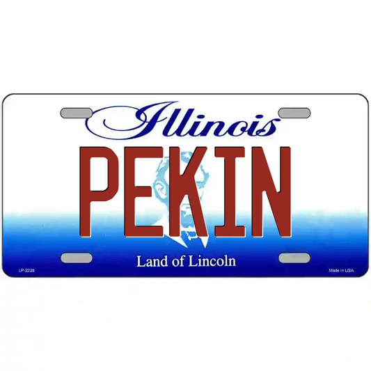 Pekin Illinois Metal Sign