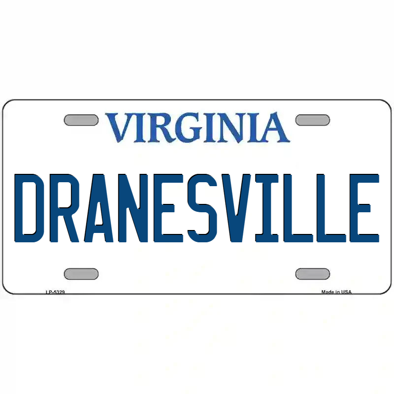 Dranesville Virginia Metal Sign