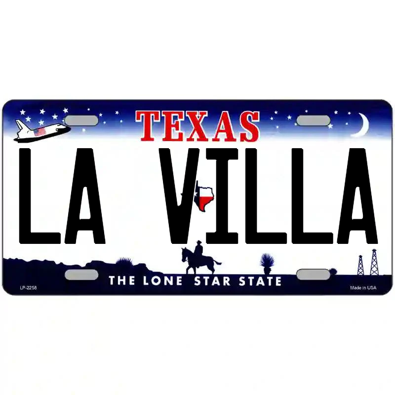 La Villa Texas Metal Sign