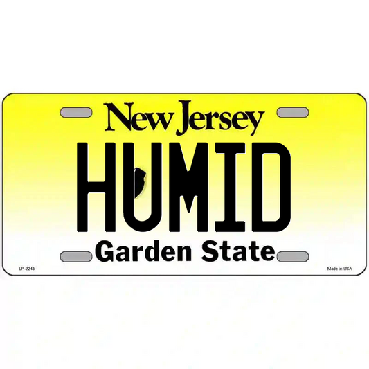 Humid New Jersey Metal Sign
