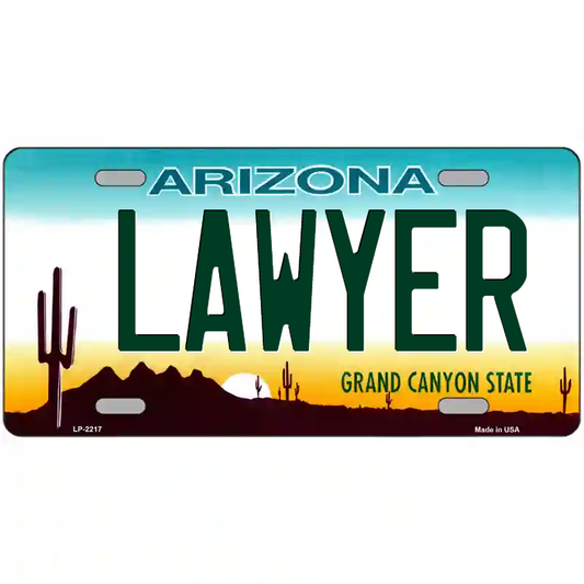 Lawyer Arizona Metal Sign