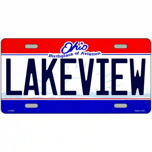 Lakeview Ohio Metal Sign