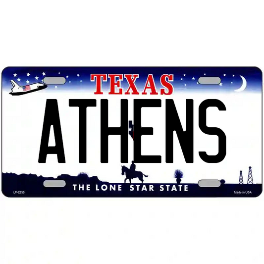 Athens Texas Metal Sign