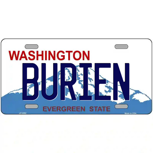 Burien Washington Metal Sign