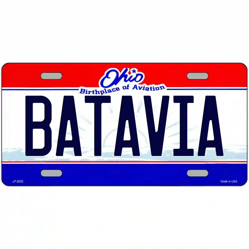 Batavia Ohio Metal Sign