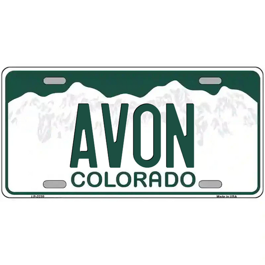 Avon Colorado Metal Sign