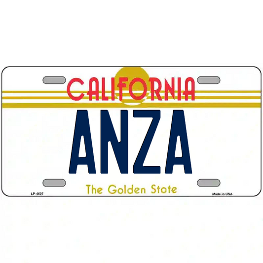 Anza California Metal Sign