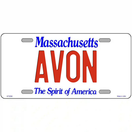 Avon Massachusetts Metal Sign