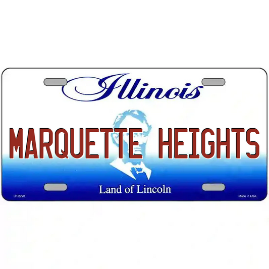 Marquette Heights Illinois Metal Sign