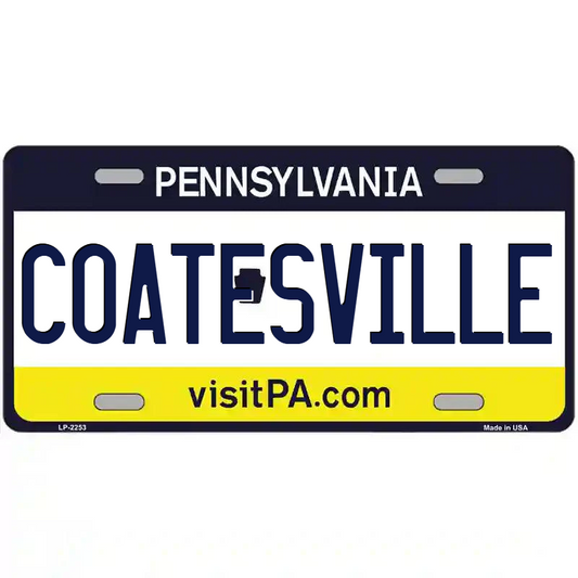 Coatesville Pennsylvania Metal Sign
