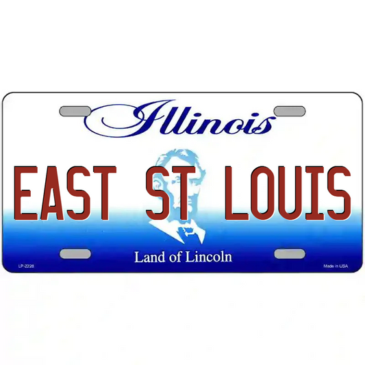 East St Louis Illinois Metal Sign