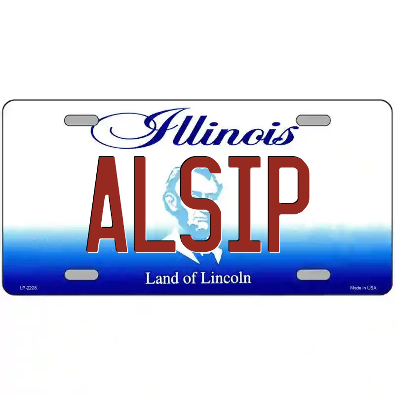 Alsip Illinois Metal Sign