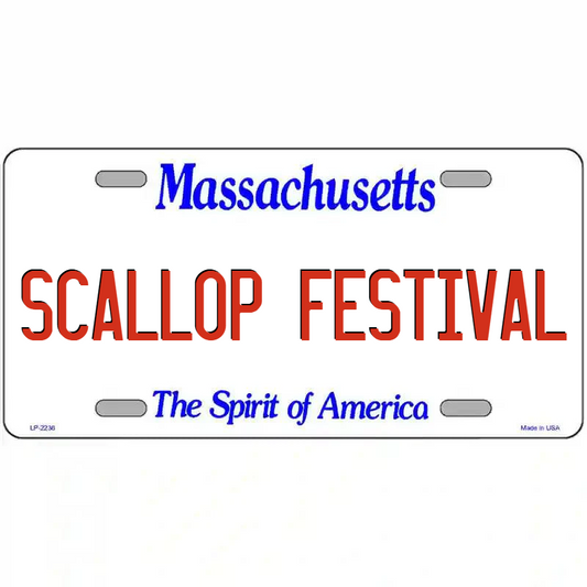 Scallop Festival Massachusetts Metal Sign
