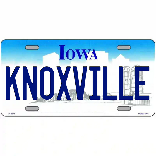 Knoxville Iowa Metal Sign