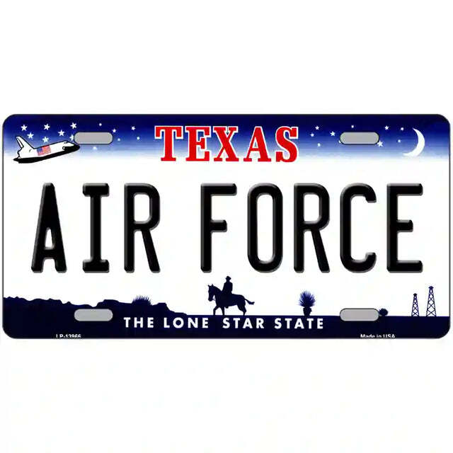 Air Force Texas Metal Sign