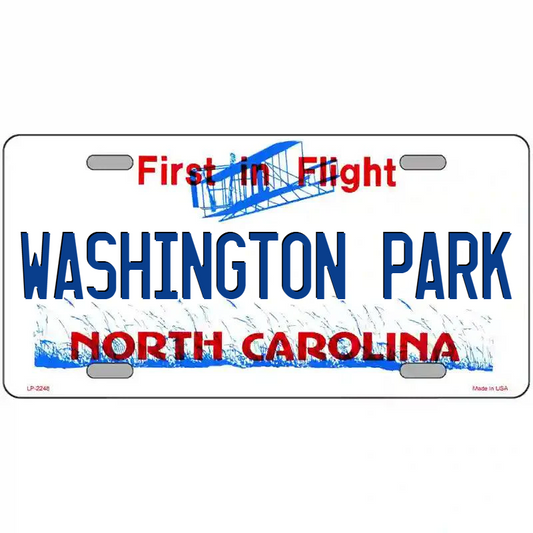 Washington Park North Carolina Metal Sign