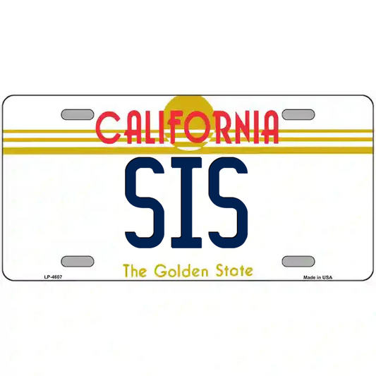 Sis California Metal Sign