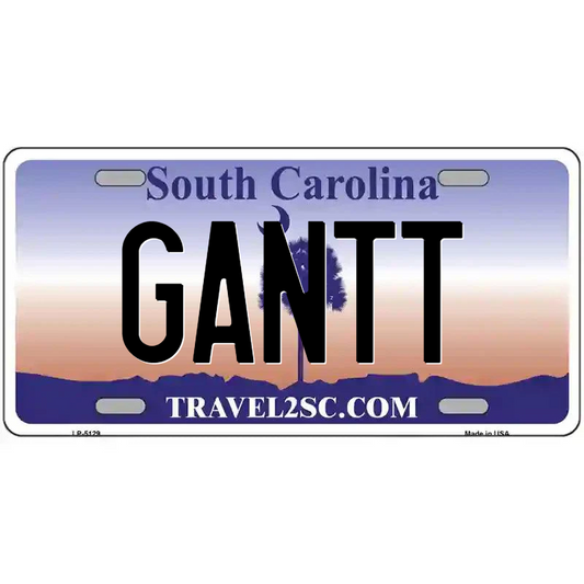 Gantt South Carolina Metal Sign