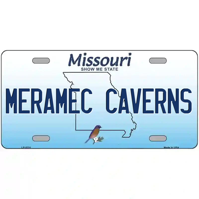 Meramec Caverns Missouri Metal Sign