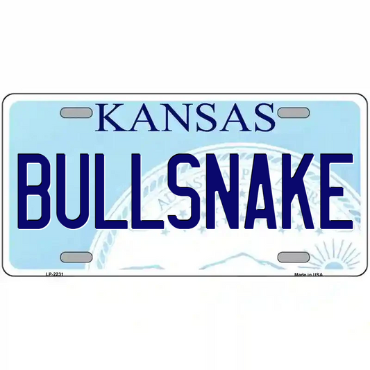 Bullsnake Kansas Metal Sign