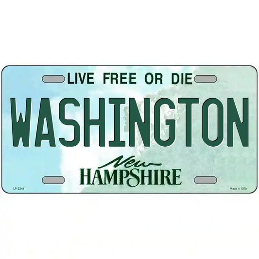 Washington New Hampshire Metal Sign