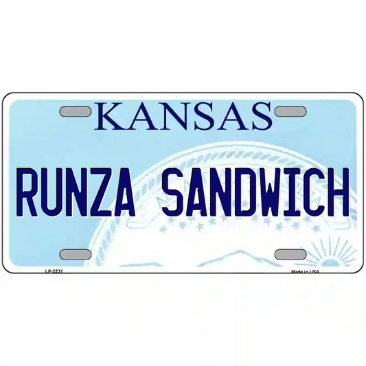 Runza Sandwich Kansas Metal Sign