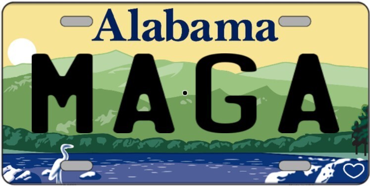 MAGA Alabama Metal Sign