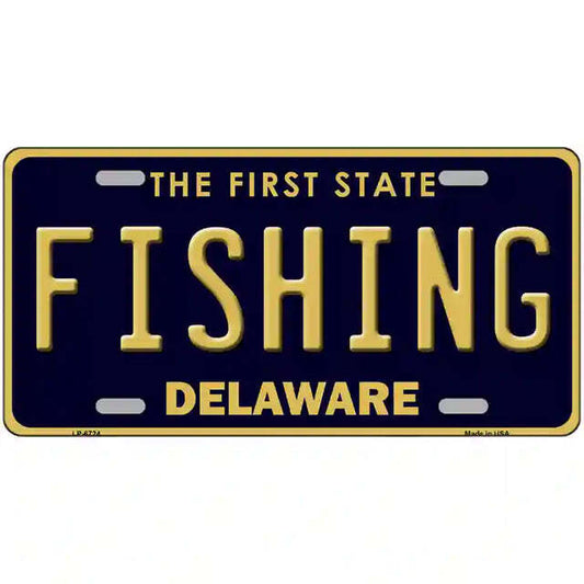 Fishing Delaware Metal Sign