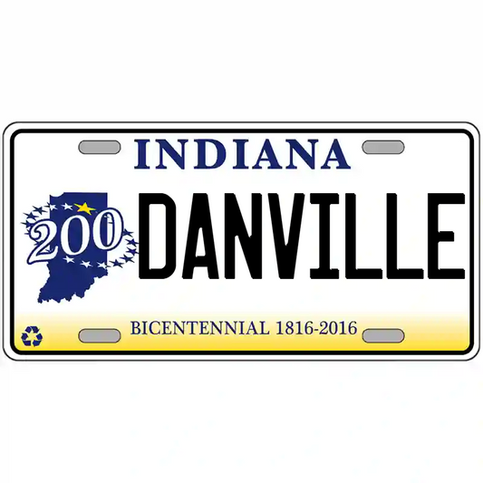 Danville Indiana Bicentennial Metal Sign