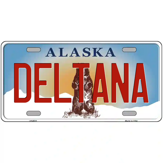 Delatna Alaska Metal Sign