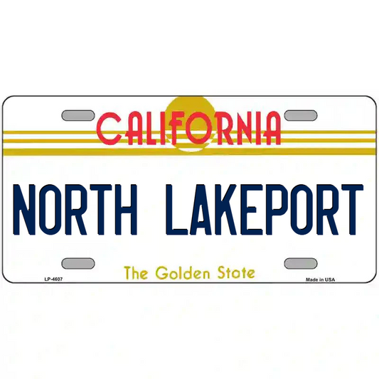 North Lakeport California Metal Sign