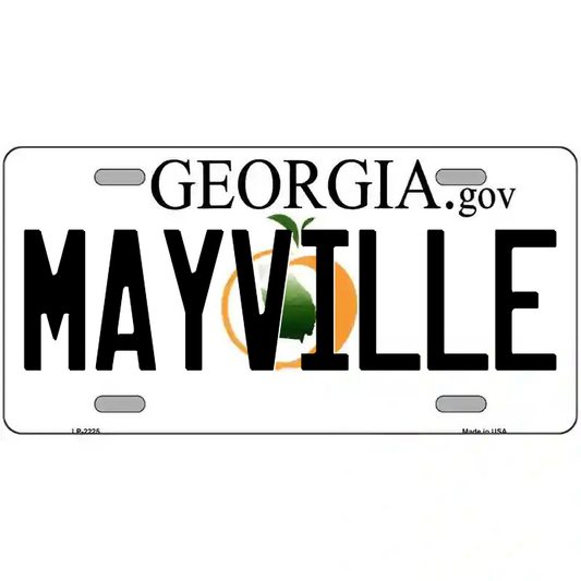 Mayville Georgia Metal Sign