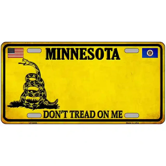 Minnesota Don't Tread on Me Metal Sign