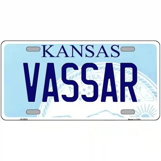 Vassar Kansas Metal Sign