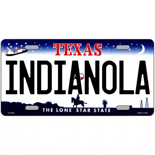 Indianola Texas Metal Sign