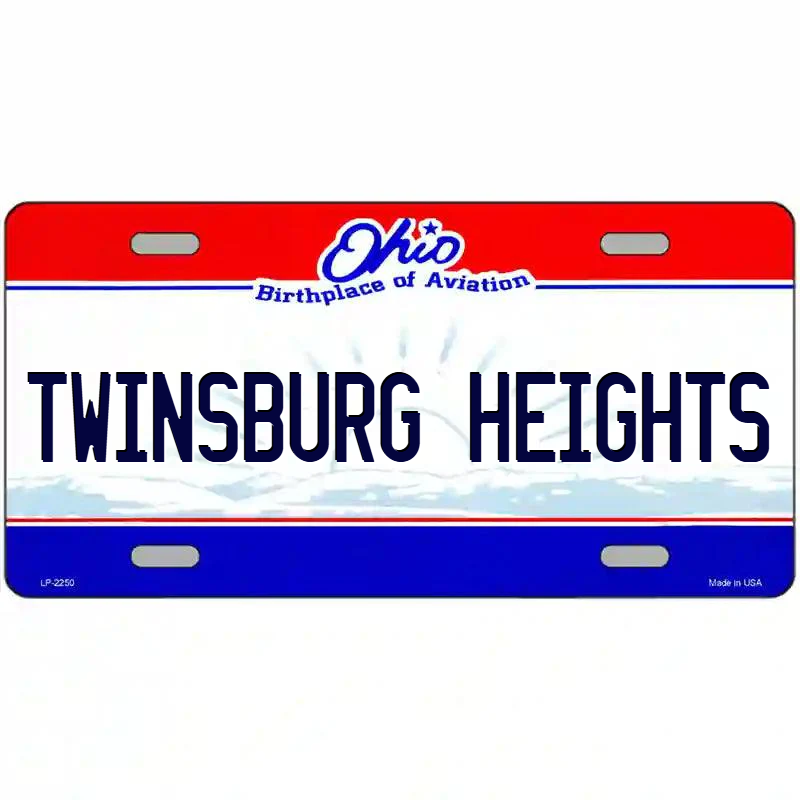 Twinsburg Heights Ohio Metal Sign