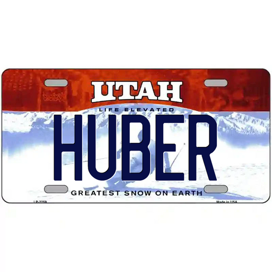 Huber Utah Metal Sign